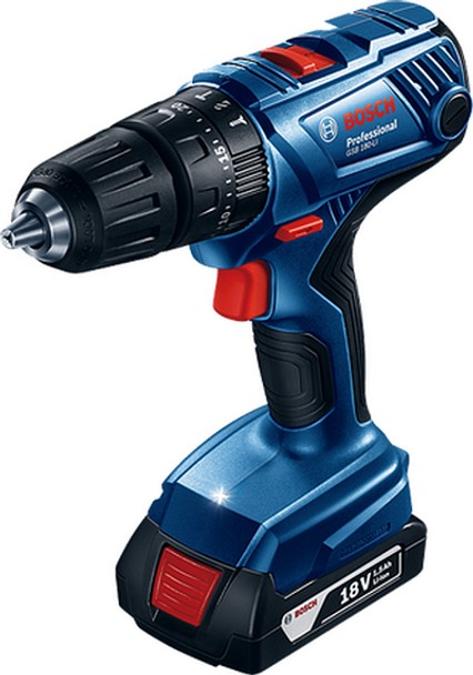 Bosch Cordless Impact Drill GSB 180 Li with 23 Accessories