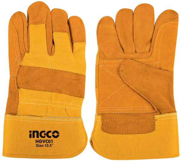 Cow Split leather gloves - INGCO HGVC01