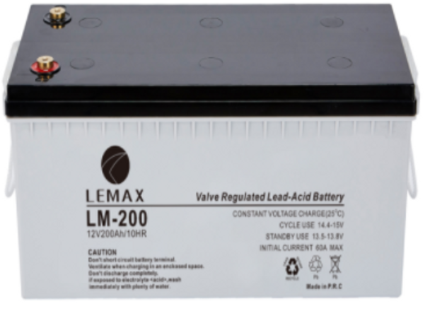 Deep Cycle Battery 12V200AH LM-200 Lemax
