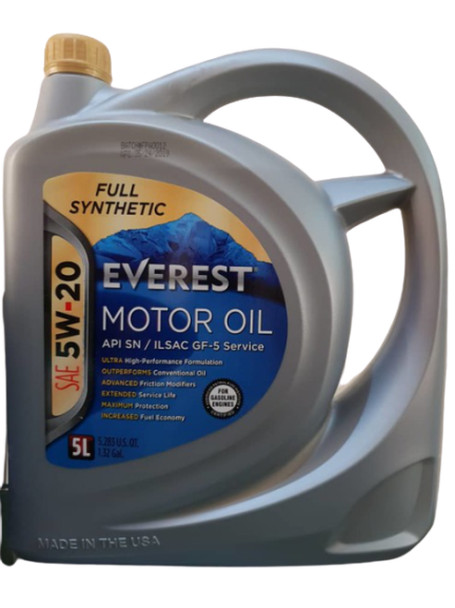 Everest Motor Oil 5W-20 Synthetic Blend