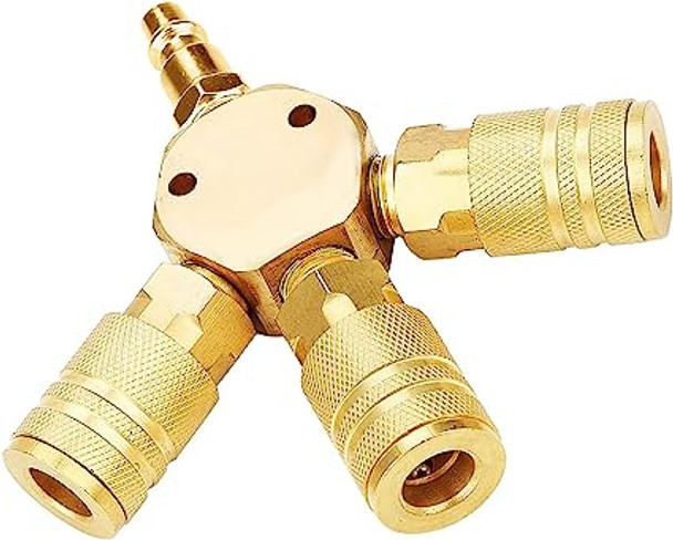 3 Way Air Hose Compressor Splitter, 1/4''