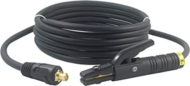 Hellog Welding Electrode Holder 200 Amp Lead, Assembly - Dinse 35-70 Connector - #2 AWG cable (15 FEET)