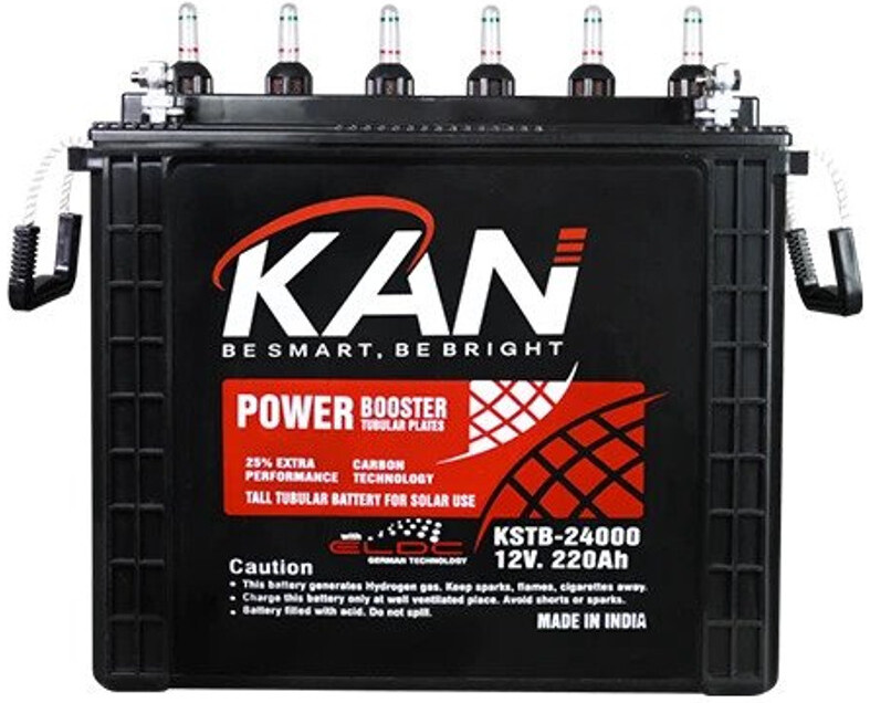 Kan 12v. 220AH Solar Tubular Battery