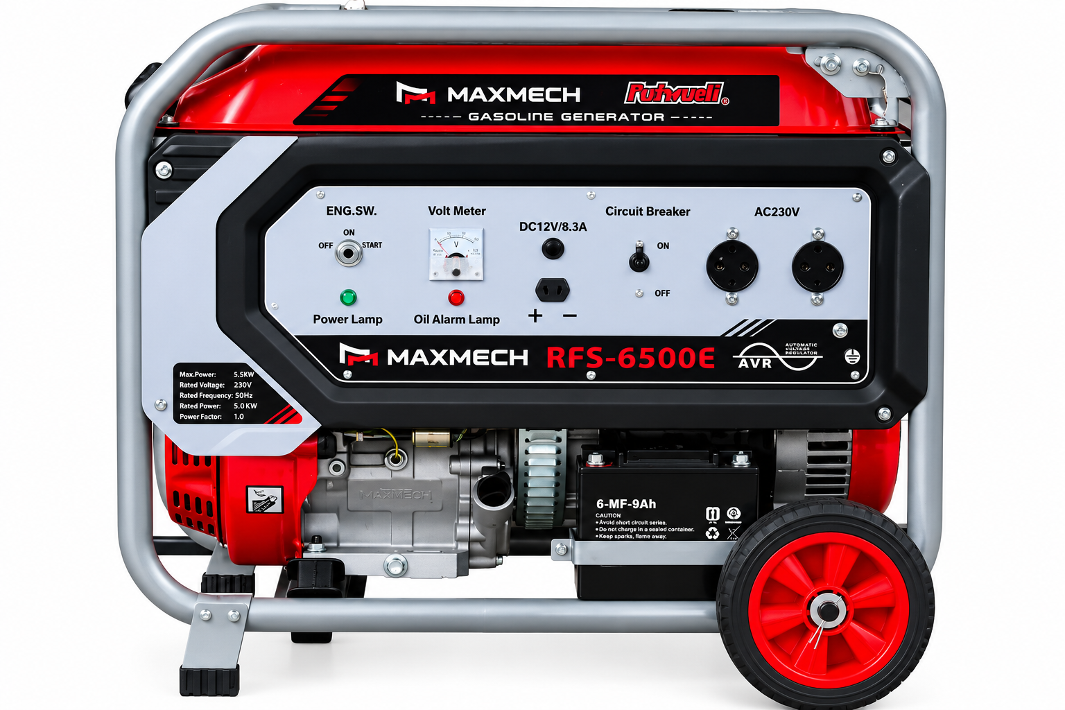Maxmech RFS 6500E 6.3kVA petrol generator