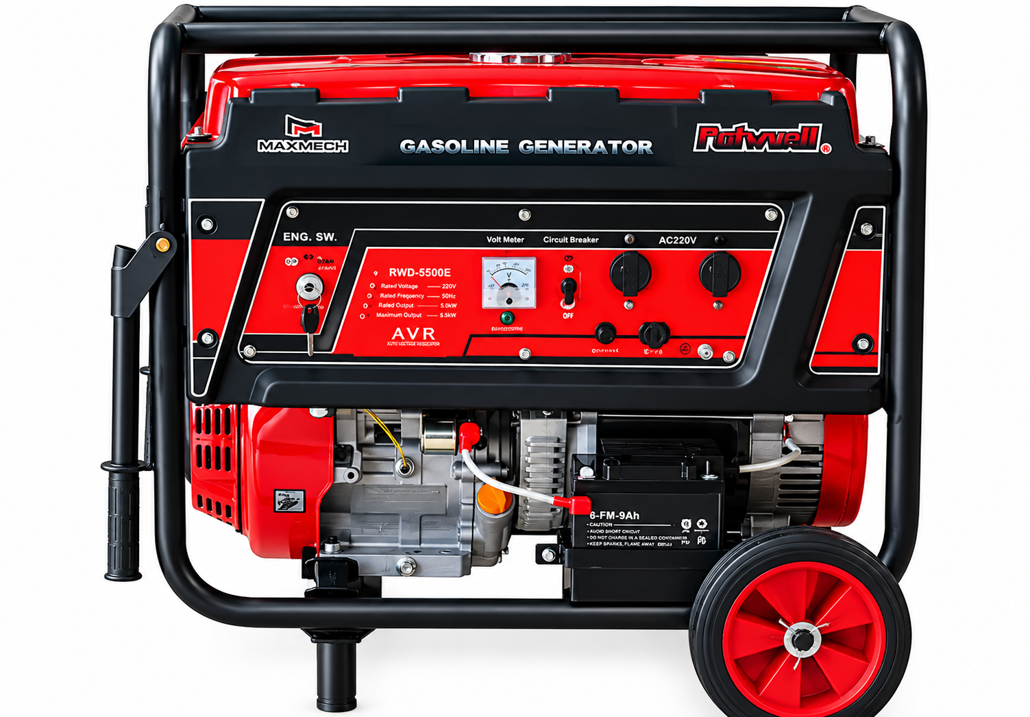 Maxmech RWD 6500E 6.3kVA petrol generator